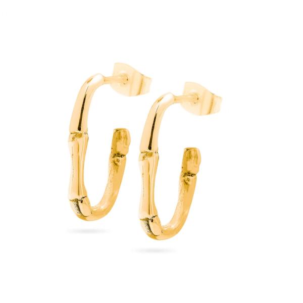 X309SGP oorbellen zilver goldplated SXM - Bambu Collectie