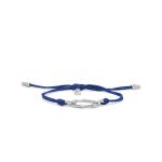 X310BLU armband paracord zilver SXM - Bambu Collectie