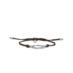 X310BRN armband paracord zilver SXM - Bambu Collectie