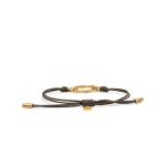 X310BRN.SGP armband paracord zilver goldplated SXM - Bambu Collectie