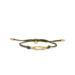 X310OLV.SGP armband paracord zilver goldplated SXM - Bambu Collectie