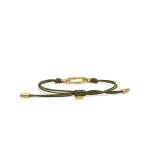 X310OLV.SGP armband paracord zilver goldplated SXM - Bambu Collectie