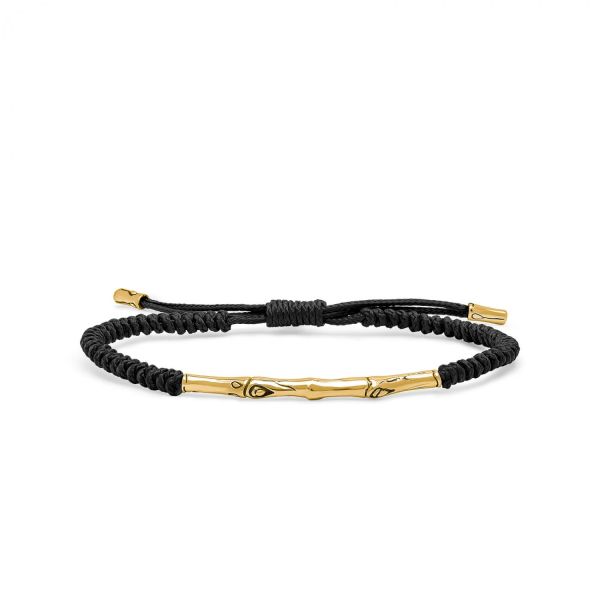 X330BLK.SGP armband paracord silver goldplated
