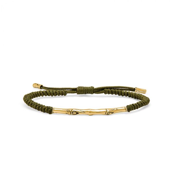 X330OLV.SGP armband paracord zilver goldplated