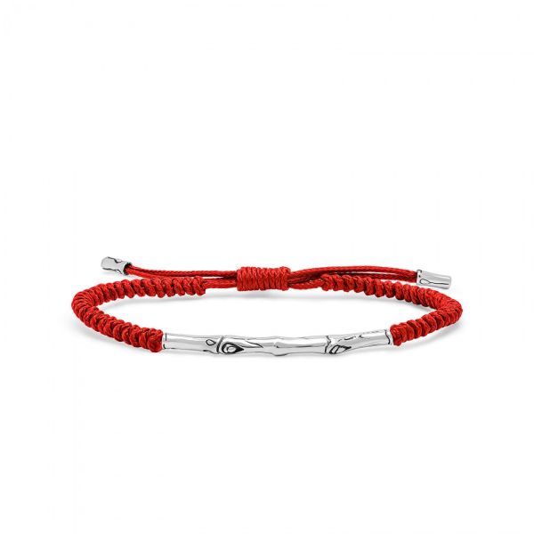 X330RED armband paracord zilver