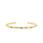 X334SGP bangle zilver goldplated SXM - Bambu Collectie