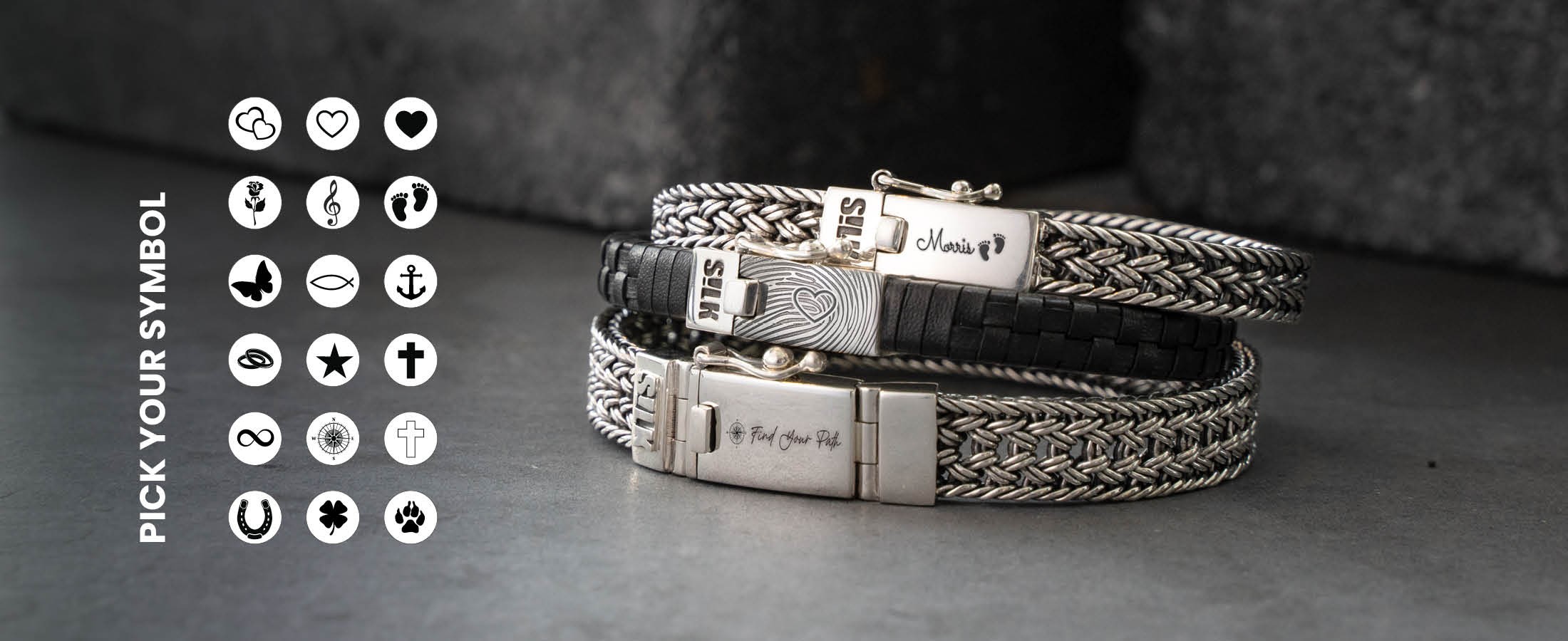 Personalisatie - Font & symbool banner